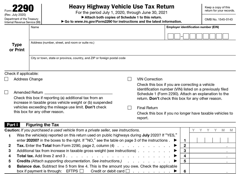 Ssurvivor: 2290 Tax Form Printable